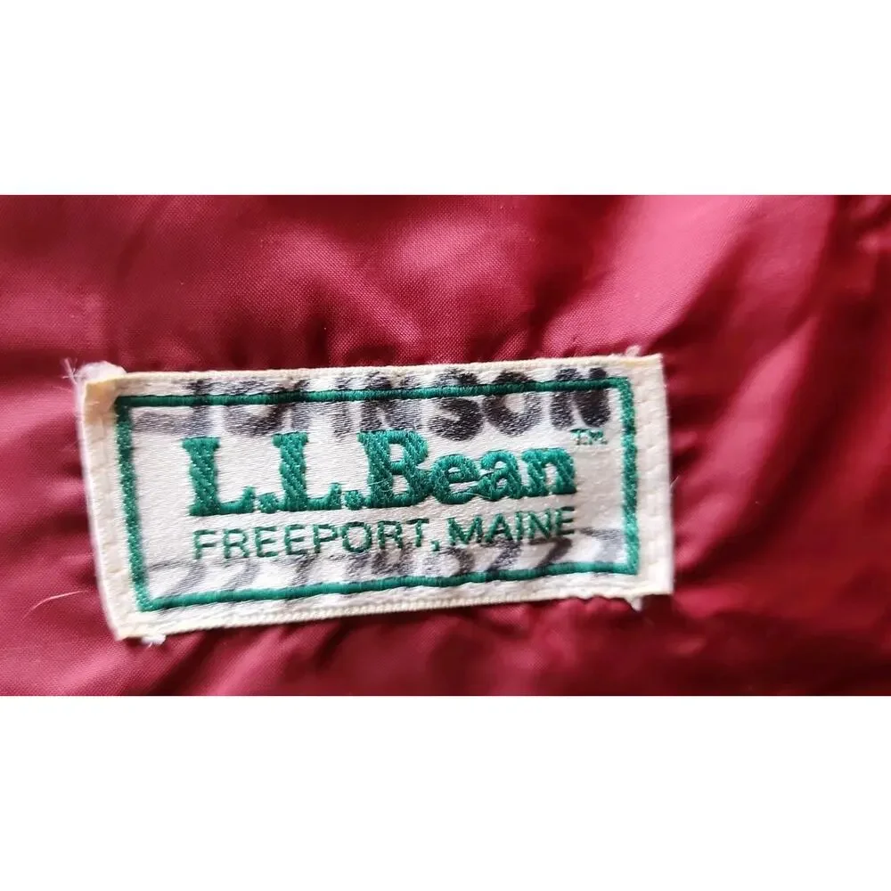VTG LL Bean Mummy Sleeping Bag Adult Red Grey 1970/80s Camp Gear 3 Seasons USA